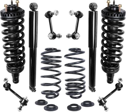 Detroit Axle - 4.2L نظام التعليق لـ Chevy Trailblazer GMC Envoy Buick Rainier Front Struts W/SPRING SPRING RACK RICK SHOBBLIS in Kuwait