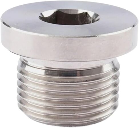 1 قطعة 1/8 "1/4" 3/8 "1/2" 3/4 "1" -1-1/2 "ذكر غاطسة شفة عرافة مربع نهاية التوصيل غطاء 304 ماسورة من الفولاذ المقاوم للصدأ المناسب (شفة سداسية داخلية ، BSPP SS316) in Kuwait