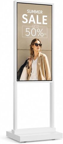 32" Digital Signage Display Kiosk 700-Nit FHD Commercial Display | Free CMS for retail stores, restaurants, exhibitions, hotels and business advertising with remote content management. in Kuwait
