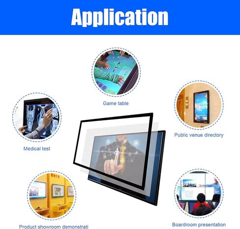 SpecialTouch 65 بوصة إطار شاشة تعمل باللمس بالأشعة تحت الحمراء 20 نقطة تفاعلية تعمل باللمس بالأشعة تحت الحمراء لوحة تراكب مناسبة لإطار تلفزيون شاشة LCD تعمل باللمس، ولافتات رقمية تعمل باللمس، ولوحة بيضاء تعمل باللمس in Saudi Arabia