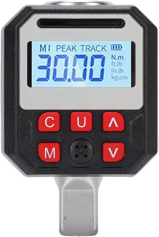 Hilitand محول عزم الدوران الرقمي 1/2 بوصة مقياس عزم الدوران الرقمي الذكي 10-200Nm دقة 2% مع شاشة LCD ملونة وأجهزة إنذار مسموعة لقياس دقيق in Kuwait