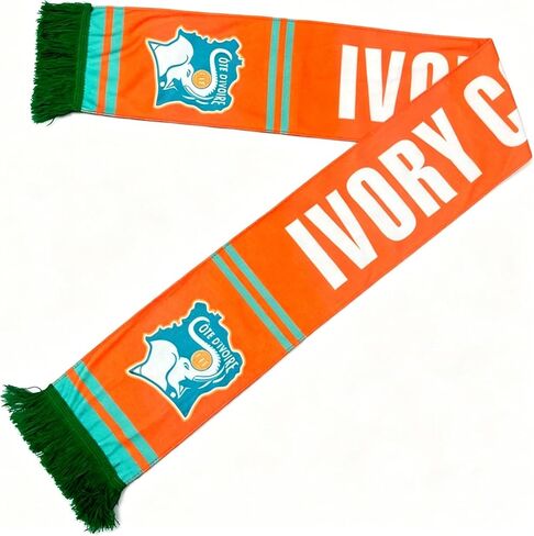 Soccer Fans Gift,National Team Scarf Football Supporter Souvenir Cheering Scarf with Flag in Saudi Arabia