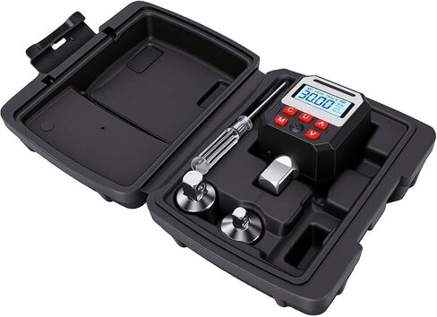 Luocute 1/2in محرك عزم الدوران الرقمي محول، مع شاشة LCD ملونة 1.5 30Nm دقة 2 في المئة 9 إعدادات مسبقة 500 وضع مسار تخزين البيانات، لصيانة دراجة نارية السيارة in Kuwait