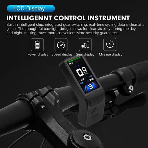 Ebike شاشة الكريستال السائل لوحة التحكم متر صغير KT-TF04 TFT عرض الدراجات مقياس سرعة الدوران مجلس الكمبيوتر متوافق 24 فولت 36 فولت 48 فولت KT تحكم دراجة كهربائية Pedelec تحويل عدة مقاوم للماء موصل 5 دبوس in Kuwait