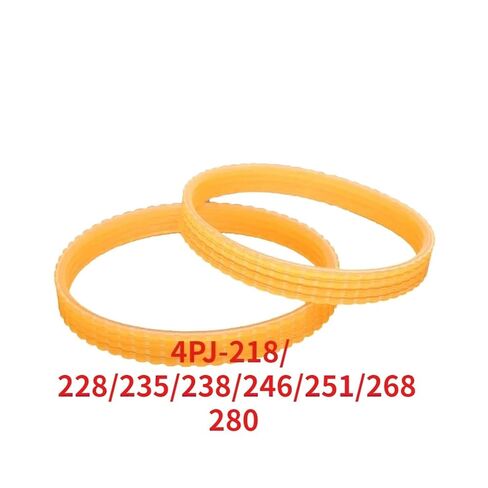 2 قطعة 4PJ-218/228/235/238/246/251/268/280 مللي متر V-مضلع حزام النجارة حزام المسوي عرض 10 مللي متر متعدد إسفين PJ حزام بكرة 4 فتحات (4PJ-246 مللي متر) in Kuwait