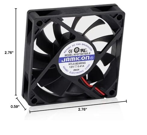 ل KF0715H1SR-R Fan12V 0.41A 7 سنتيمتر 70 × 70 × 15 مللي متر in Kuwait