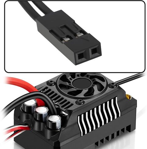 مروحة تبريد SING F LTD 2Pin MP4510SH 30860400 متوافقة مع EzRun Max5 ESC 45x45x10mm 6V-8000RPM 0.30A in Kuwait