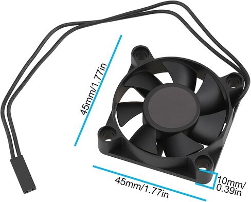 مروحة تبريد SING F LTD 2Pin MP4510SH 30860400 متوافقة مع EzRun Max5 ESC 45x45x10mm 6V-8000RPM 0.30A in Kuwait