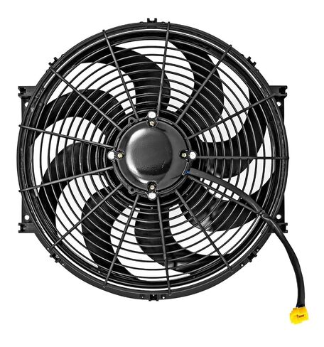 JEGS Universal HD Electric Fan Assembly | 16in.Diameter | Quiet S-Blade Design | 2200 CFM Airflow | Reversible | 18.9 Amp Draw in Kuwait
