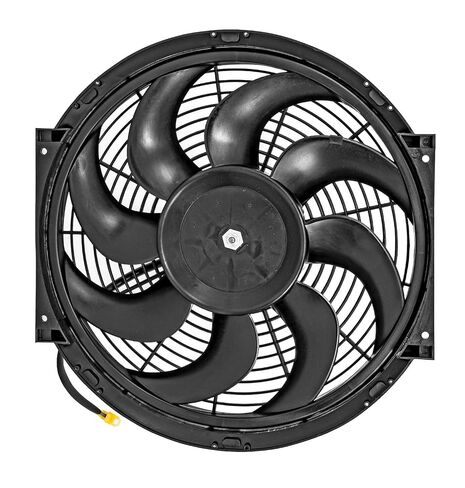 JEGS Universal HD Electric Fan Assembly | 16in.Diameter | Quiet S-Blade Design | 2200 CFM Airflow | Reversible | 18.9 Amp Draw in Kuwait