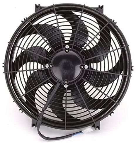 JEGS Universal HD Electric Fan Assembly | 16in.Diameter | Quiet S-Blade Design | 2200 CFM Airflow | Reversible | 18.9 Amp Draw in Kuwait