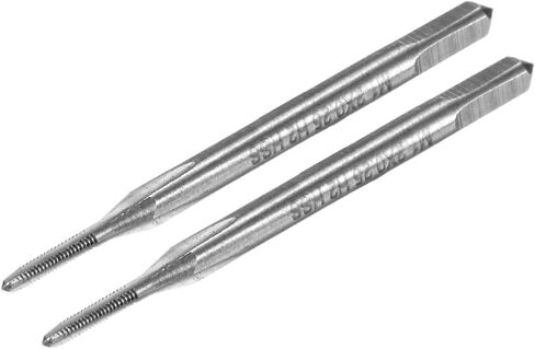 M METERXITY 2-Pack M0.9x0.225mm Metric Thread Tap, High Speed Steel 36mm Length Straight Flute Right Hand Thread Screw Tapping Tool for Drilling/Milling Machines/CNC Machine Tools in Kuwait