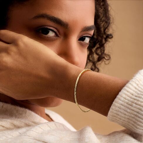 Ross-Simons Italian 22kt Gold Over Sterling Hammered Bangle Bracelet in Saudi Arabia