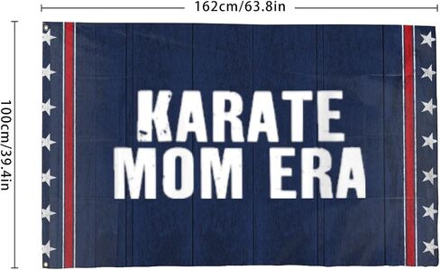 Karate Mom Era Flags For College Dorm in Kuwait