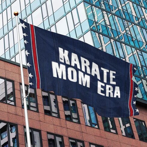Karate Mom Era Flags For College Dorm in Kuwait