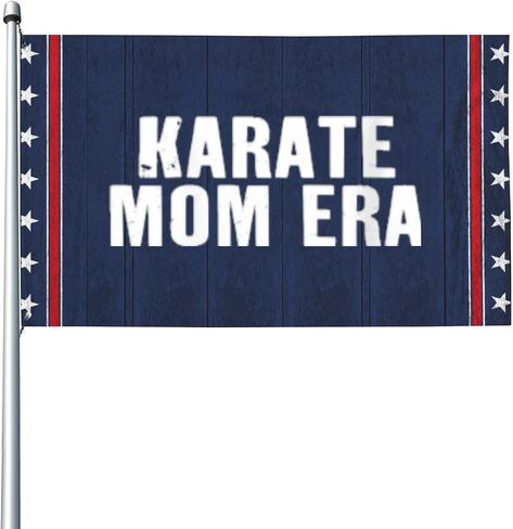 Karate Mom Era Flags For College Dorm in Kuwait