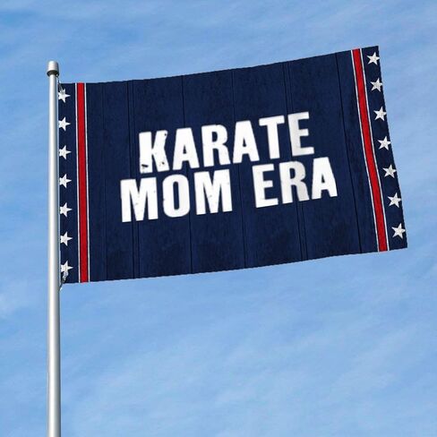 Karate Mom Era Flags For College Dorm in Kuwait
