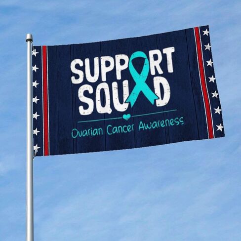 Support Ovarian Cancer Awareness Flags For Classroom in Kuwait