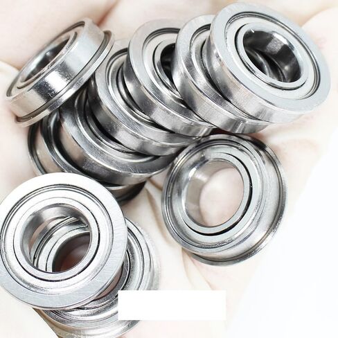 10PCS F6008ZZ Flange Bearing 40x68x15mm Double Shielded Deep Groove Flanged Ball Bearings F6008-2Z F6008Z Z ZZ in Kuwait