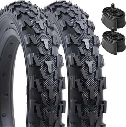 YUNSCM 2-PCS 12 بوصة إطارات الدراجة 12x1.95 (53-203) و12.5 بوصة أنابيب الدراجة صمام شريدر متوافق مع 12 × 1.95 12x2.0 إطارات وأنابيب الدراجات ذات الاتجاه لجميع التضاريس in Kuwait