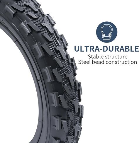 YUNSCM 2-PCS 12 بوصة إطارات الدراجة 12x1.95 (53-203) و12.5 بوصة أنابيب الدراجة صمام شريدر متوافق مع 12 × 1.95 12x2.0 إطارات وأنابيب الدراجات ذات الاتجاه لجميع التضاريس in Kuwait