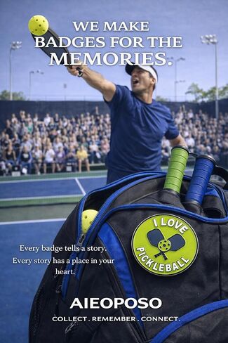 هدايا Pickleball شارة معدنية ذات دبوس - "l Love Pickleball" هوية قابلة للتجميع، ملحق دبوس Pickleball للاعبين والمشجعين ومجموعات المجتمع in Kuwait