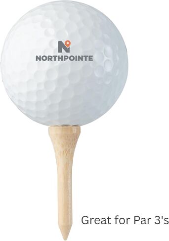 تي شيرتات جولف قصيرة من NorthPointe مقاس 1 ½ بوصة - تي شيرتات جولف قصيرة من الخيزران للمكاوي، و3 تي شيرتات، والهجينة، ونطاق القيادة - عبوة مكونة من 50 أو 100 قطعة متينة عالية الرؤية in Kuwait