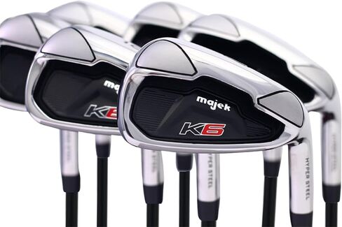 مجموعة حديد Majek K6 للسيدات الكبار مجموعة كاملة مكونة من 8 قطع (4-PW، SW) يد يمنى ليدي فليكس L Flex Club (صغير - 5' إلى 5'3") in Kuwait