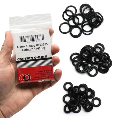 Captain O-Ring - مجموعة حلقات O بديلة مكونة من 60 قطعة #503555 لـ Game Ready GRPro 2.1 Med4 Elite in Kuwait