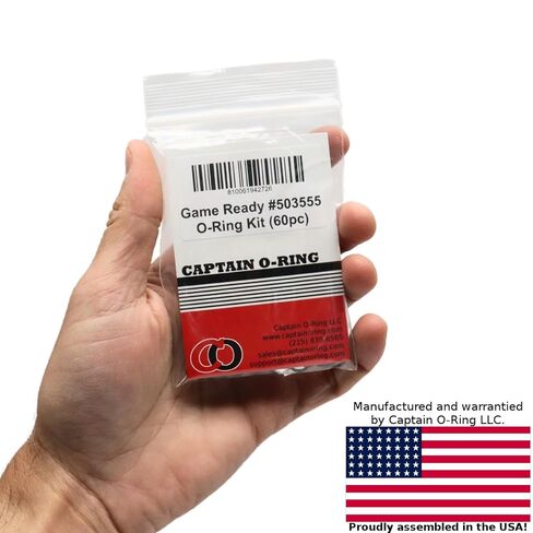 Captain O-Ring - مجموعة حلقات O بديلة مكونة من 60 قطعة #503555 لـ Game Ready GRPro 2.1 Med4 Elite in Kuwait