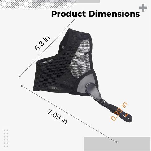 Archery Chest Guard, Breathable Mesh Fabric Protector, Adjustable Straps, Lightweight Protective Gear for Bow Hunting, Black in Kuwait
