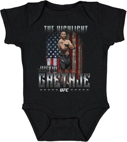 Justin Gaethje UFC One-Piece Infant Bodysuit (3 Months-24 Months) - Justin Gaethje The Highlight Flag WHT in Kuwait