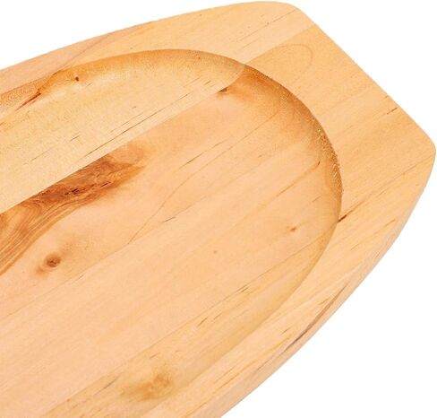 SUNGOOYUE Sizzling Plate, Fajita Pans Skillet Set With Beech Wood Tray And Lifting Handle,Suitable For Home Kitchen Restaurant Catering Parties Sizzling Plate, Oval Cast Iron in Kuwait
