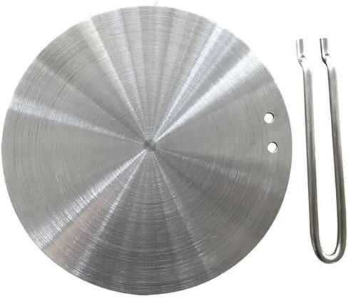 Heat Diffuser Stainless Steel Induction Diffuser Plates Compatible with Electric Gas Stove Glass Induction Heat Diffuser with Handle in Kuwait