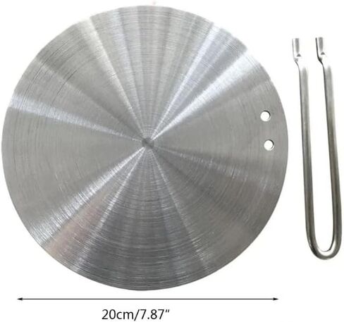 Heat Diffuser Stainless Steel Induction Diffuser Plates Compatible with Electric Gas Stove Glass Induction Heat Diffuser with Handle in Kuwait