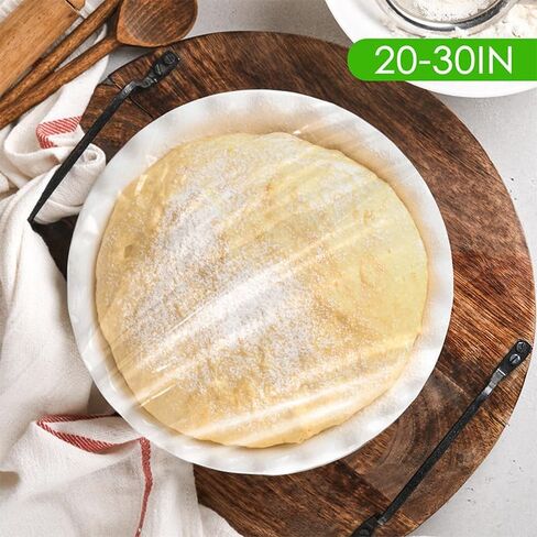 100 Count Disposable Bowl Covers - Elastic Plastic Food Storage Lids, 20 Inch Stretchable Covers for Bread Proofing, Kitchen Storage and Outdoor Picnics in Kuwait
