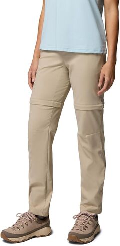 Columbia Women's Leslie Falls Convertible Hiking Pants, Ancient Fossil, 4 Short in Kuwait