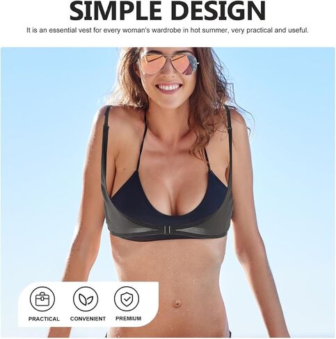 Underboob Sweat Guard Pad Suspender for Women Sweat Absorbing Pads Breathable Thin Vest with Underarm Control Washable Comfort Fit in Kuwait