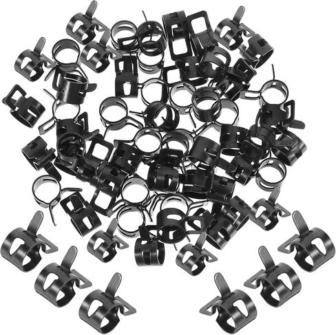 مشابك خرطوم محملة بنابض مع ميزة الإطلاق السريع وتوافق واسع و100 قطعة مصنوعة من فولاذ المنغنيز القوي لخط الوقود وتثبيت الأنابيب في الصناعة والمنزل in Kuwait