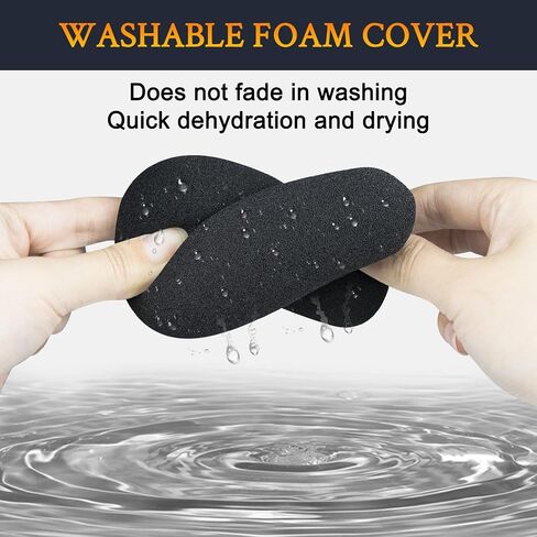 SOULWIT Pop Filter for Electro-Voice RE20/RE27/RE320, Protective Mic Cover Windscreen Foam - Black in Saudi Arabia