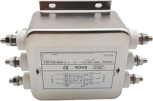 فلتر طاقة ثلاثي الطور 380 فولت CW12B-30A-S 30A 50A 60A عاكس مضاد للتدخل (CW12B-30A-S 30A) in Kuwait