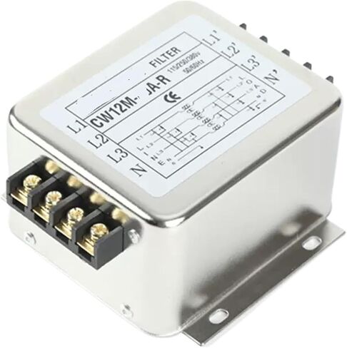 CW12M-R مرشح طاقة ثلاثي الطور بأربعة أسلاك طرفية 220 فولت 380 فولت مضاد للتدخل 10A 20A 30A(CW12M-50A-R) in Kuwait