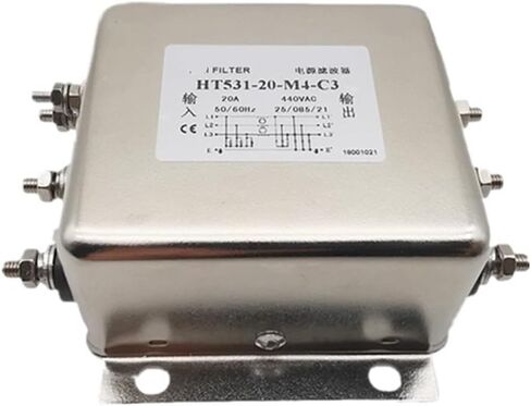فلتر طاقة تيار متردد ثلاثي الطور 380 فولت HT531-30-M4-E3 10A 20A 30A 50A(HT531-100-M8-F3 100A) in Kuwait