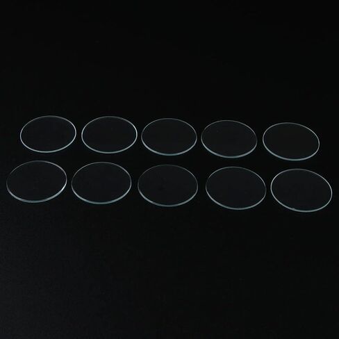 Watchmaker's Essential: 10-Piece Set of 1mm Flat Watch Crystal Replacements in Kuwait