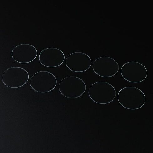 Watchmaker's Essential: 10-Piece Set of 1mm Flat Watch Crystal Replacements in Kuwait