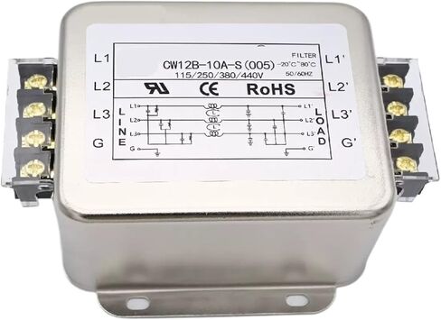 Terminal Block Three Live and one Ground Power Filter 380v CW12B-10A-S Input(Input CW12B -30A -S 005) in Kuwait