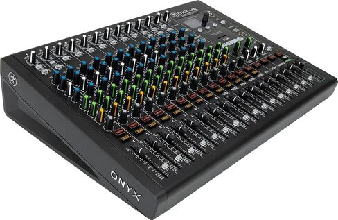 حزمة توفير الصوت: (1) خلاط تناظري Mackie ONYX16 ذو 16 قناة مع USB متعدد المسارات/3 نطاقات EQ + حزمة بلوتوث مع (1) غطاء غبار Mackie Onyx16 لخلاط Onyx 16 (عنصران) in Kuwait