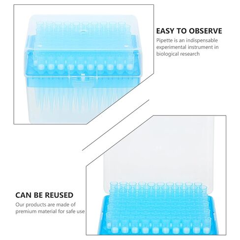 ULTECHNOVO Disposable 1ml Filter Tip Pipette- Extended 000ul Filter Tip- Easy to Use for Lab Experiment (5 Boxes, Each Box 96pcs) in Kuwait