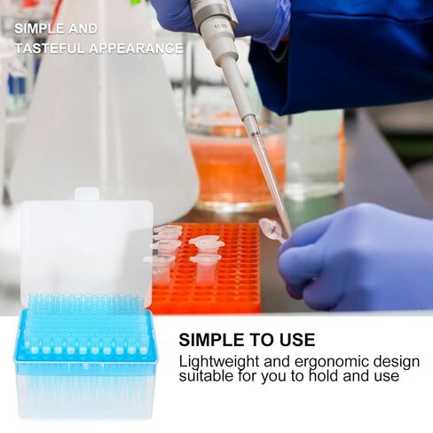 ULTECHNOVO Disposable 1ml Filter Tip Pipette- Extended 000ul Filter Tip- Easy to Use for Lab Experiment (5 Boxes, Each Box 96pcs) in Kuwait