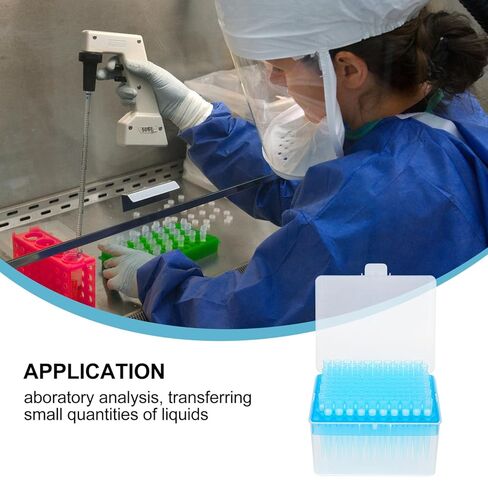 ULTECHNOVO Disposable 1ml Filter Tip Pipette- Extended 000ul Filter Tip- Easy to Use for Lab Experiment (5 Boxes, Each Box 96pcs) in Kuwait